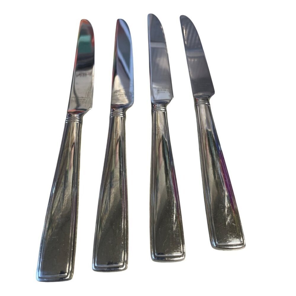 Reed & Barton BENSON 4X Dinner Knives Stainless Flatware‎ Vietnam